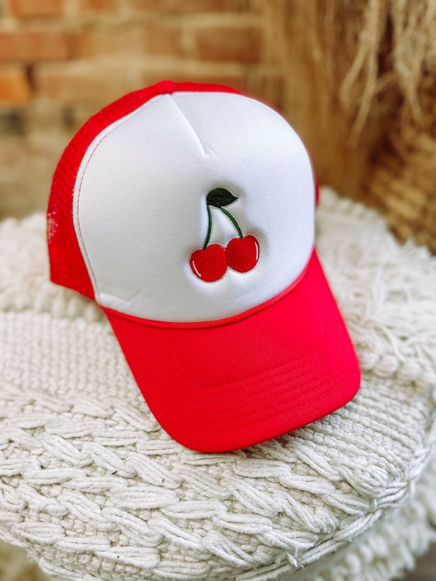 * Texas Bling Hats Cherry Trucker Hat Hats