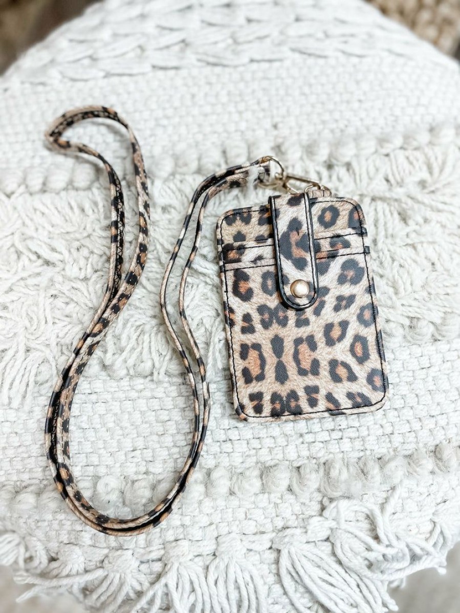 * Texas Bling Julia Id Wallet- Leopard Gifts