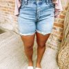 * Special A Darla Mid Rise Boyfriend Shorts Denim Bottoms