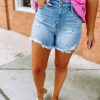 * Jelly Jeans Marti Raw Hem High Waisted Shorts Bottoms