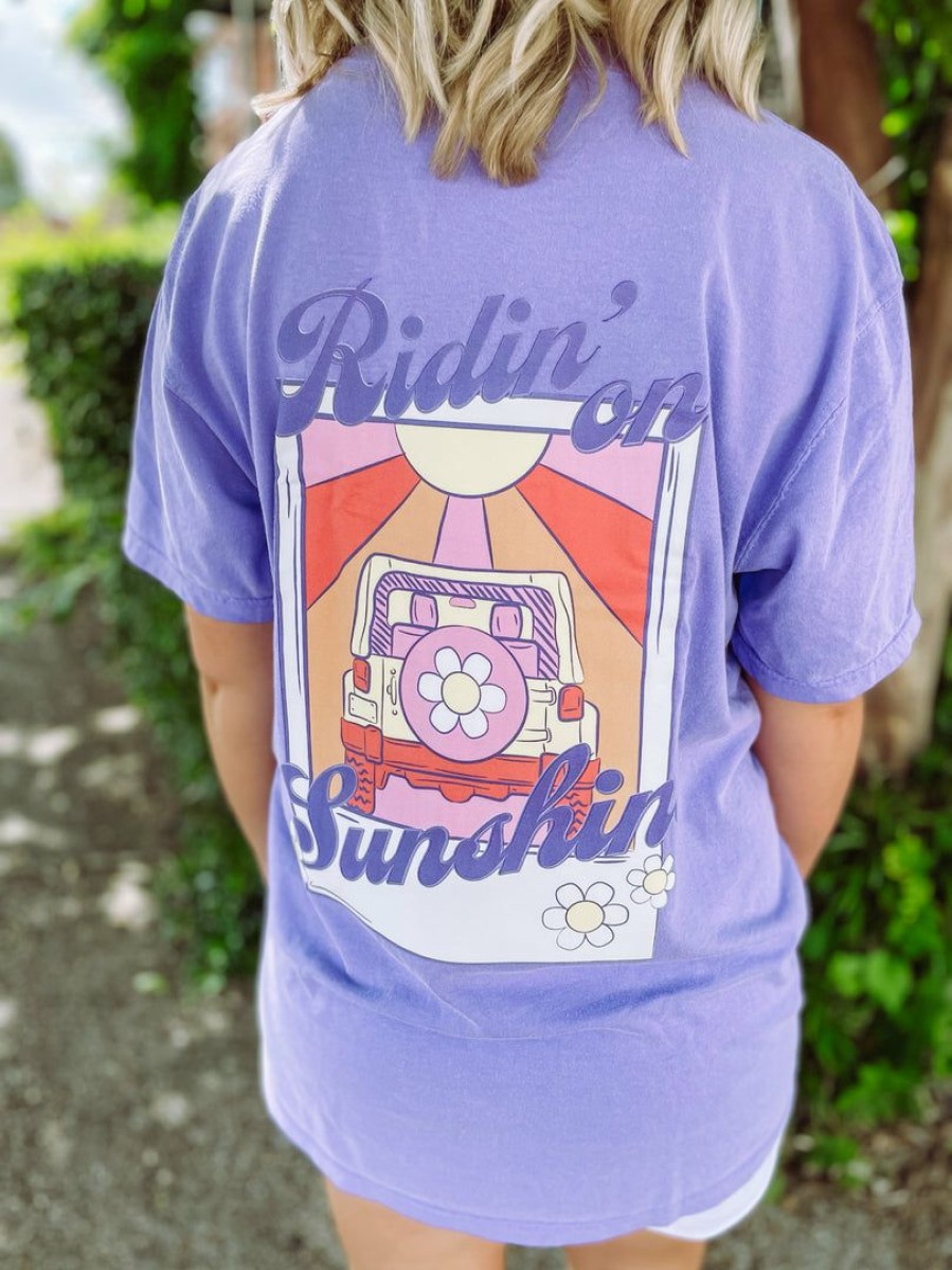 * Pierce + Pine Graphic Tees Ridin' On Sunshine Summer